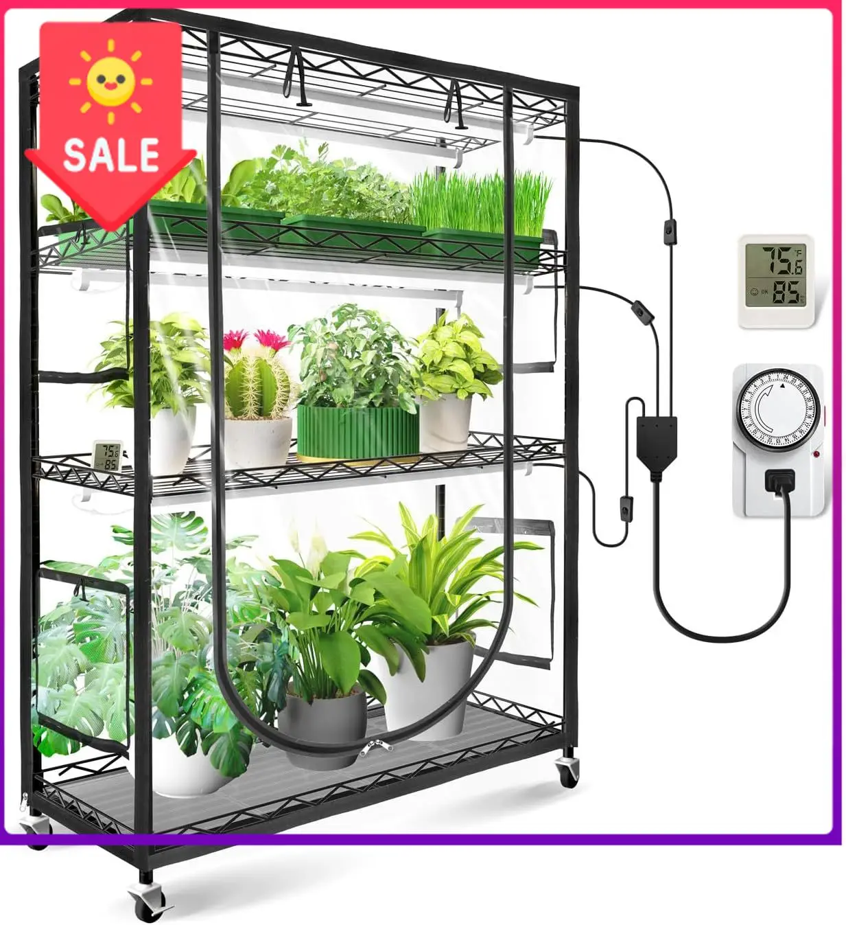 Grow Light Led - USA StockIndoor Greenhouse with Grow Light,