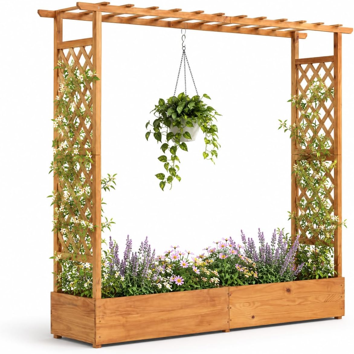 Raised Garden Bed with Trellis - огляд і ціна Raised Garden Bed